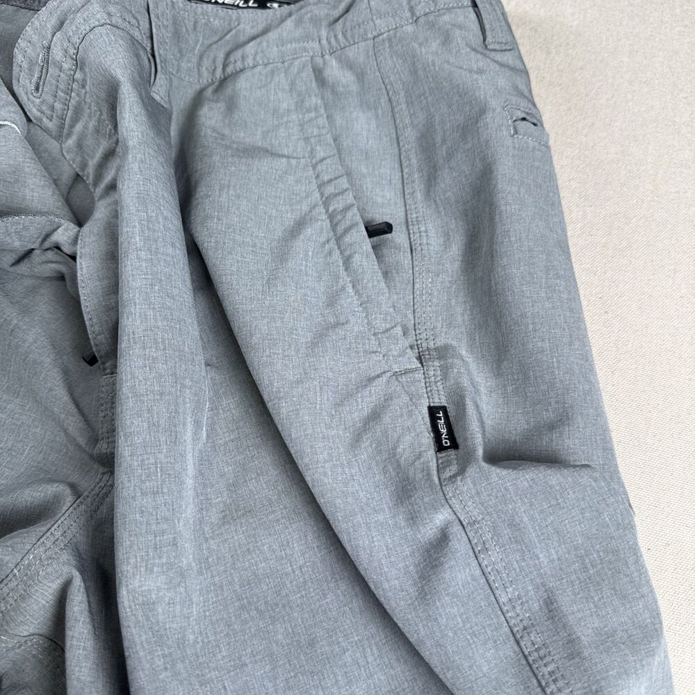 O'Neill Hybrid Shorts Mens Gray Boardshorts Swim Trunk Hyperdry Stretch Walk - Picture 12 of 13